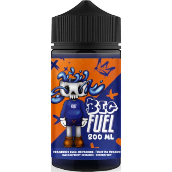Un mix fruité et exotique signé Big Fuel par Maison Fuel. Framboise bleue, nectarine et fruit du dragon en 200 ml de pur plaisir.