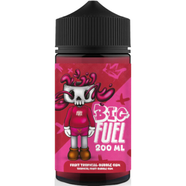 Big Fuel revisite le fruité gourmand. Un mix exotique et sucré de bubble gum dans un format généreux de 200 ml.