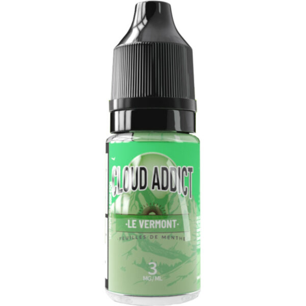Cloud Addict signe une menthe chlorophylle parfumée et naturelle. Une fraîcheur douce et équilibrée en format 10 ml.