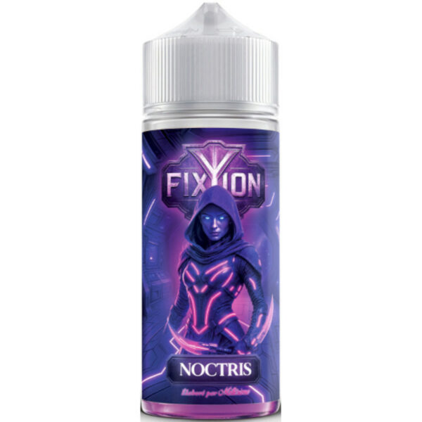 Noctris Fixion, un mythe fruité entre barbe à papa sucrée et raisin blanc raffiné, en 100 ml PG/VG 50/50.