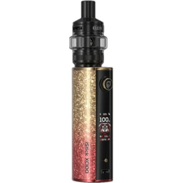 Kit iStick XC100 Eleaf 5 ml 18650 - 21700 red-yellow gradient