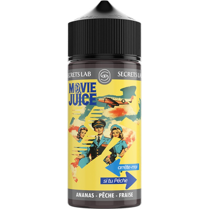 Arrête moi si tu Pêche Movie Juice Secret's Lab 100 ml