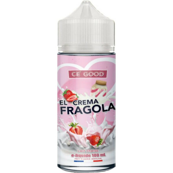 El Crema Fragola | CE’GOOD | Lait – Fraise – Crème | 100 ml