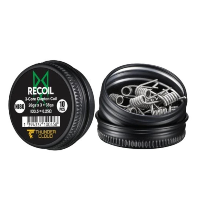 Recoil 3-Core Clapton Coils Thunder Cloud Grimm Green
