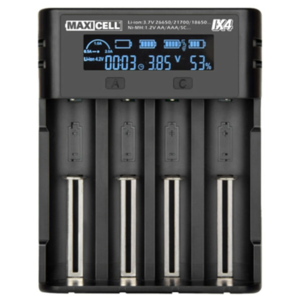 IX4 Chargeur Rapide Intelligent 4 Slots MAXICELL USB-C