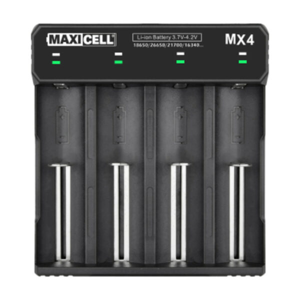 MX4 Chargeur 4 Accus MAXICELL USB-C