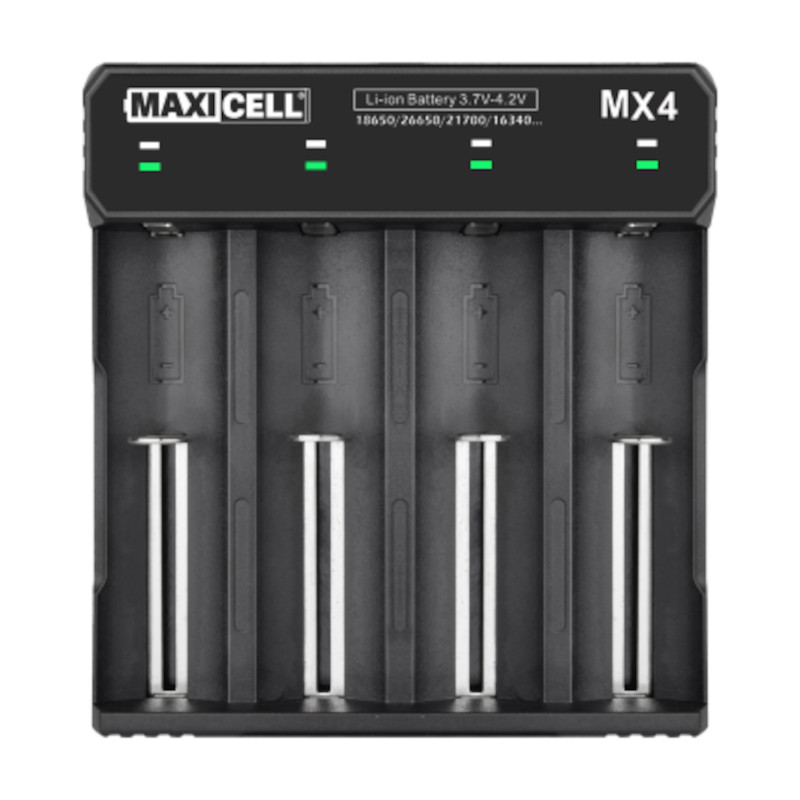 MX4 Chargeur 4 Accus MAXICELL USB-C