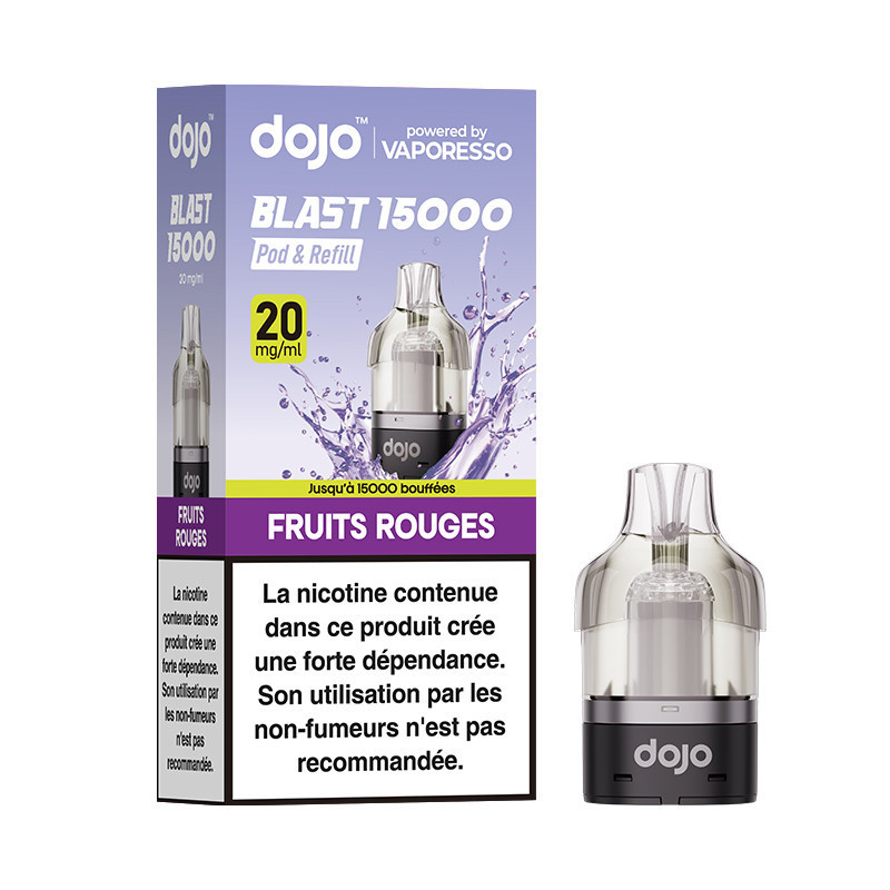 Cartouche Dojo Blast 10ml Fruits Rouges recharge Vaporesso