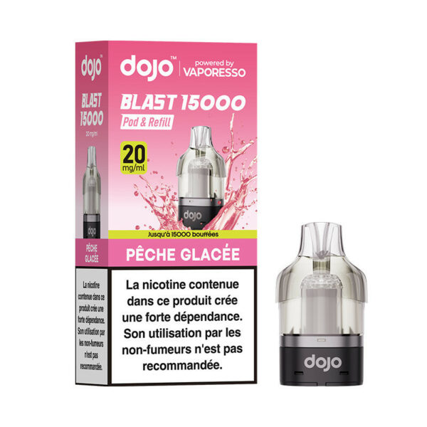 Cartouche Dojo Blast 10ml Pêche Glacée recharge Vaporesso