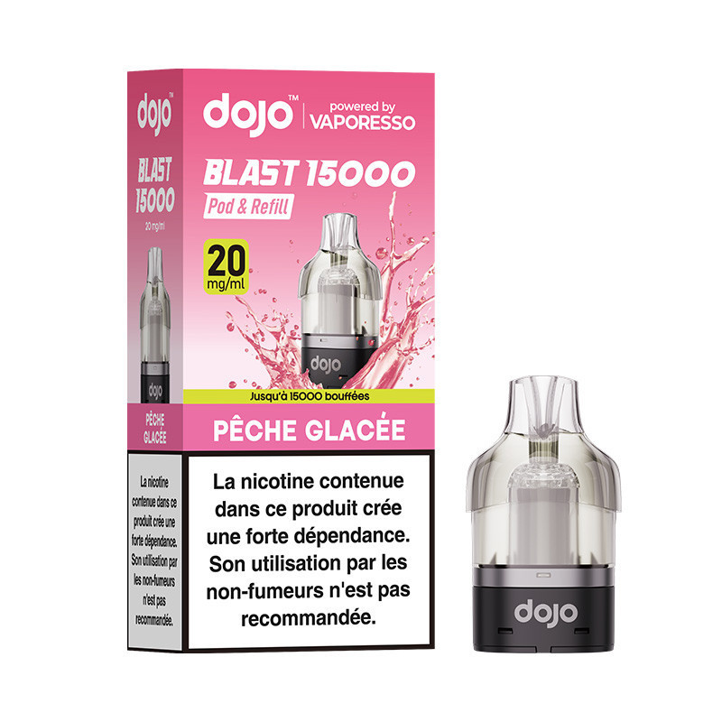 Cartouche Dojo Blast 10ml Pêche Glacée recharge Vaporesso
