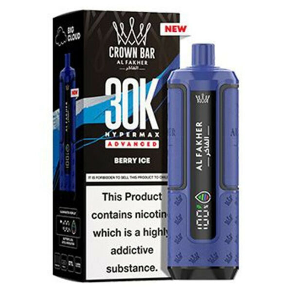 Crown Bar HyperMax 30K Berry Ice 30000 bouffées