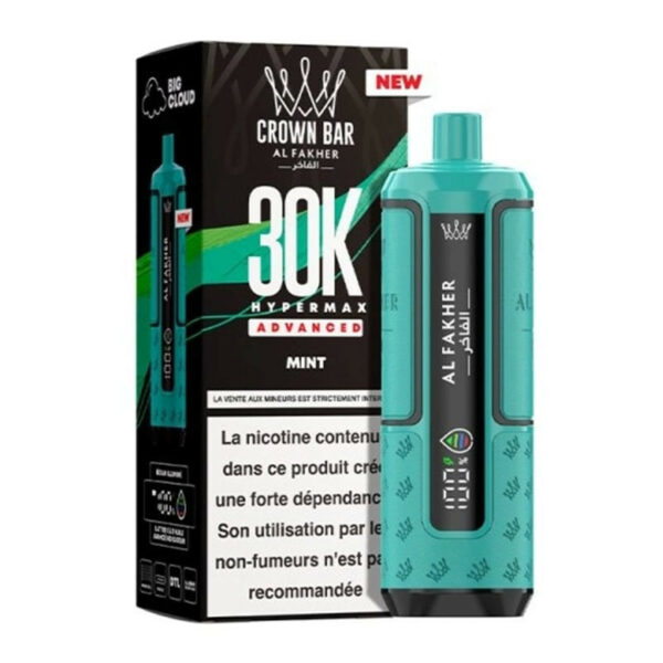 Crown Bar HyperMax 30K Mint puff 30000 bouffées