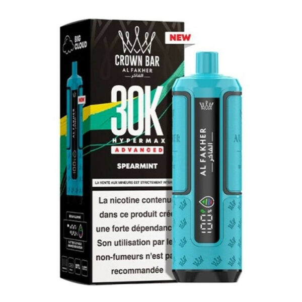 Crown Bar HyperMax 30K Spearmint puff 30000 bouffées