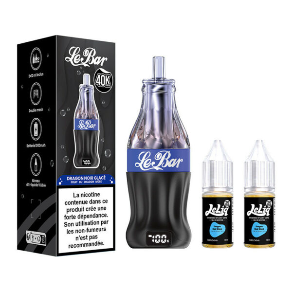 Puff Le Bar 40K Black Dragon Ice rechargeable 40000 bouffées
