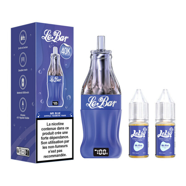 Puff Le Bar 40K Mr Blue rechargeable 40000 bouffées