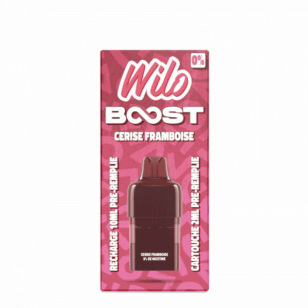 Recharges Wilo Boost Cerise Framboise 2+10 ml pour pod Wilo