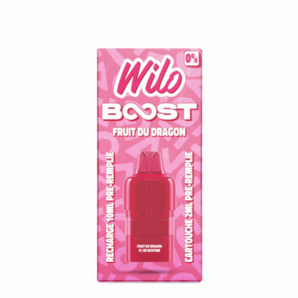 Recharges Wilo Boost Fruit du Dragon 2+10 ml pour pod Wilo