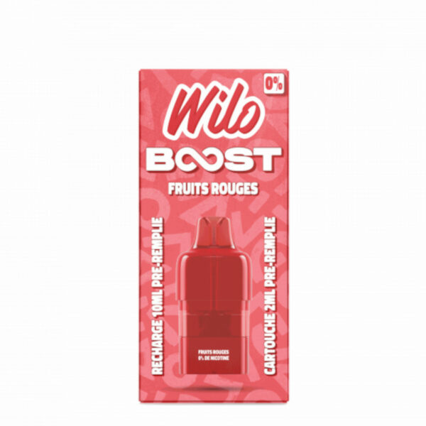 Recharges Wilo Boost Fruits Rouges 2+10 ml pour pod Wilo
