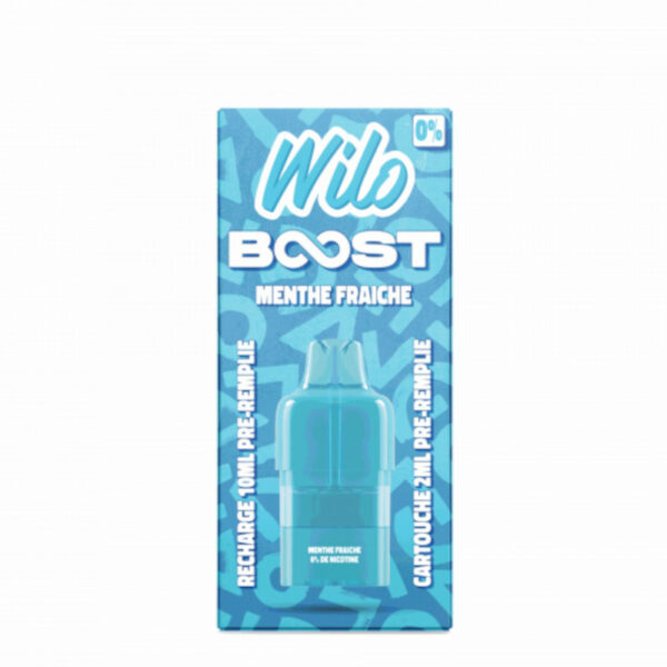 Recharges Wilo Boost Menthe Fraîche 2+10 ml pour pod Wilo
