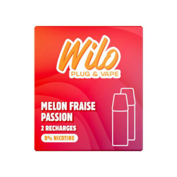 Recharges Wilo Melon Fraise Passion pour batterie Wilo
