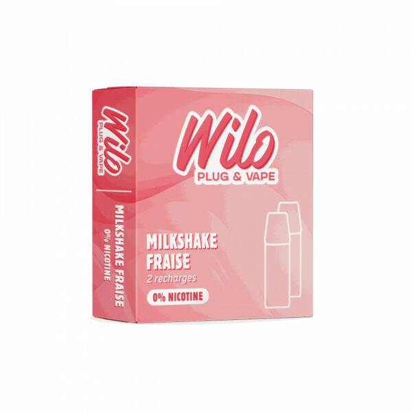 Recharges Wilo Milkshake Fraise pour batterie Wilo
