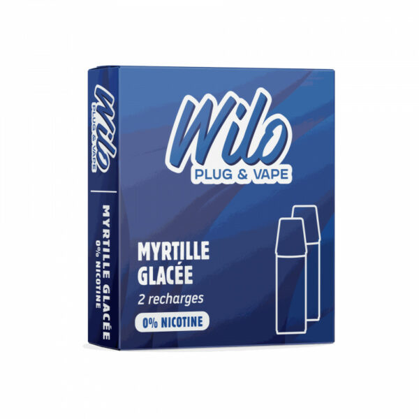 Recharges Wilo Myrtille Glacée pour batterie Wilo