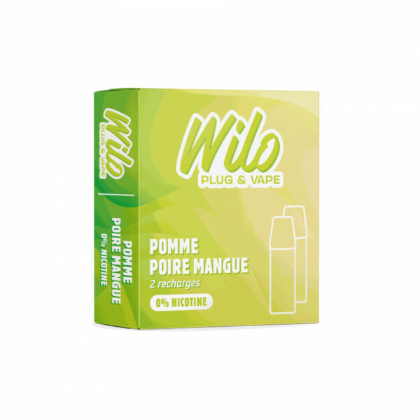 Recharges Wilo Pomme Poire Mangue pour batterie Wilo