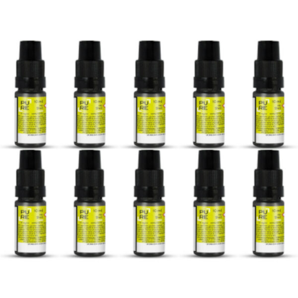 Pack Booster de nicotine 50/50 Pure pour enrichir vos e-liquides avec un équilibre parfait entre hit et vapeur.