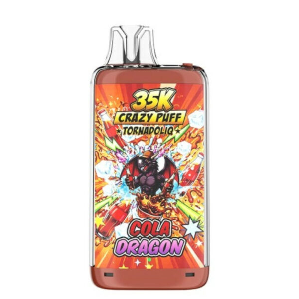 Crazy Puff 35K Cola Dragon Tornadoliq 35000 bouffées