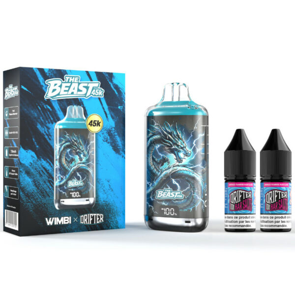 Puff The Beast Limonade Framboise Bleue Glacée Wimbi x Drifter