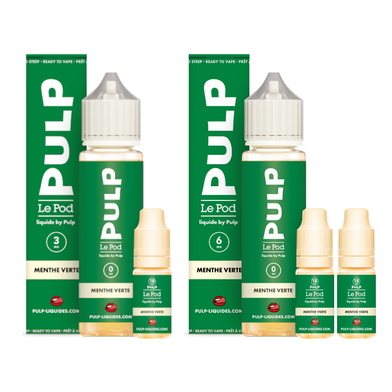 Pack Menthe Verte Le Pod Liquide Pulp 60ml