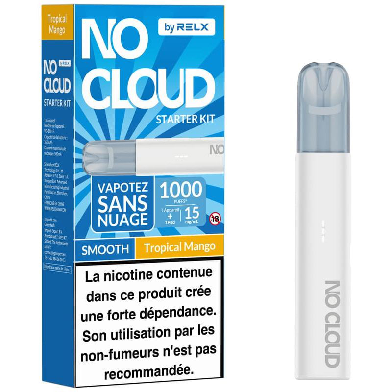 Kit Puff No Cloud Smooth RELX | Puff sans vapeur Tropical Mango